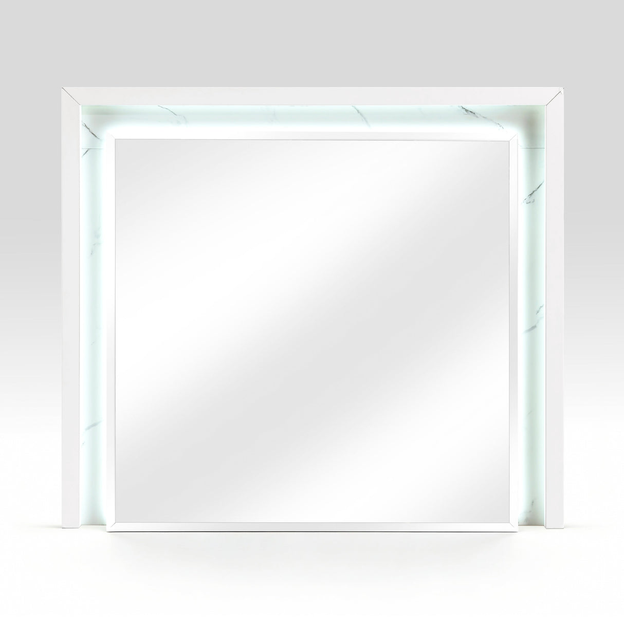 Ripple White Led Panel Bedroom Set by Homelegance at Eve Furniture