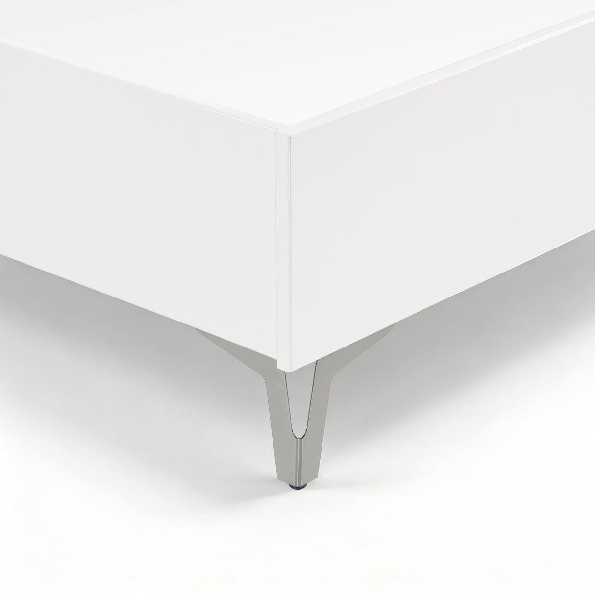 Ripple White Queen Led Panel Bed by Homelegance at Eve Furniture