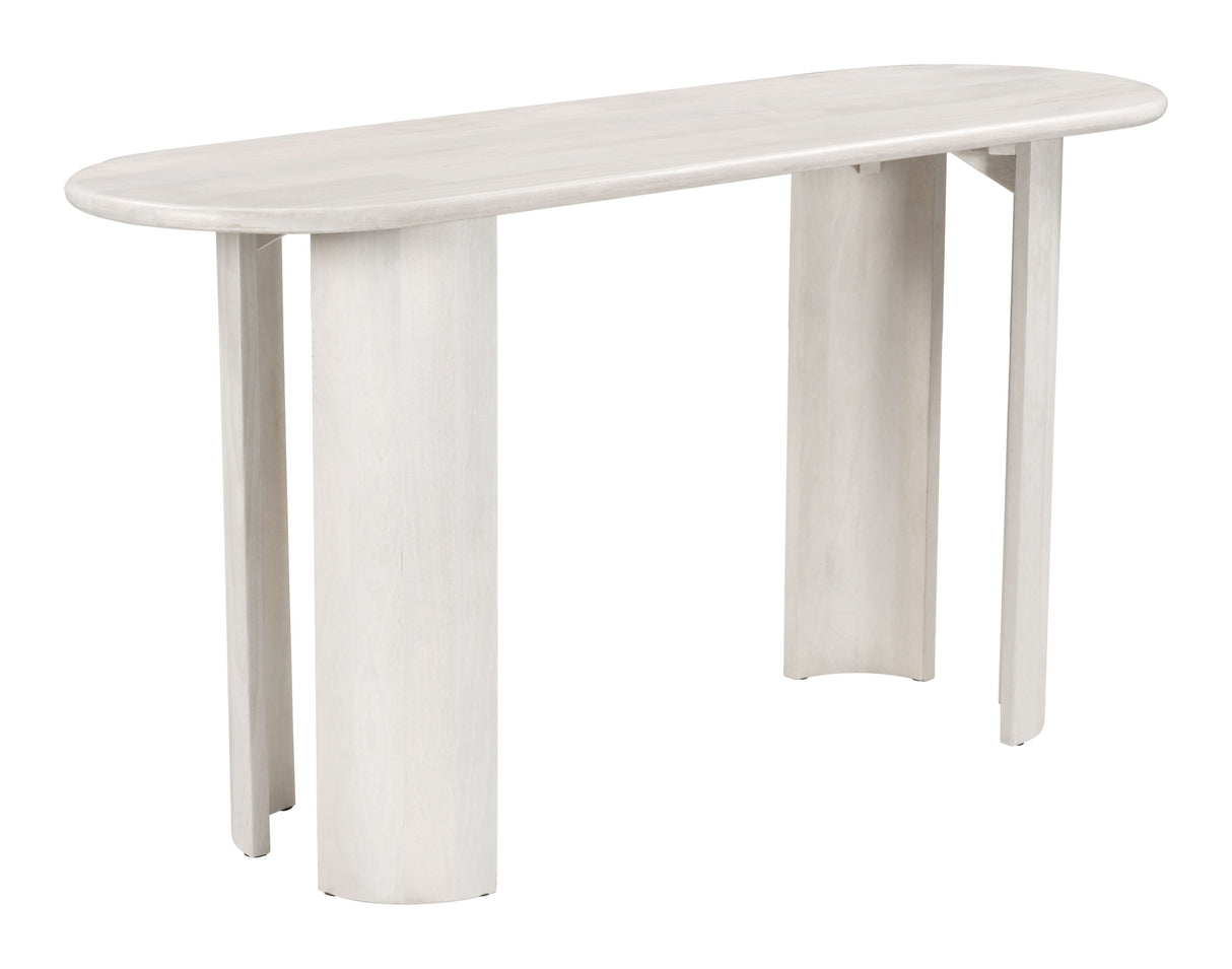 Risan Console Table Whitewashed by Zuomod at Eve Furniture