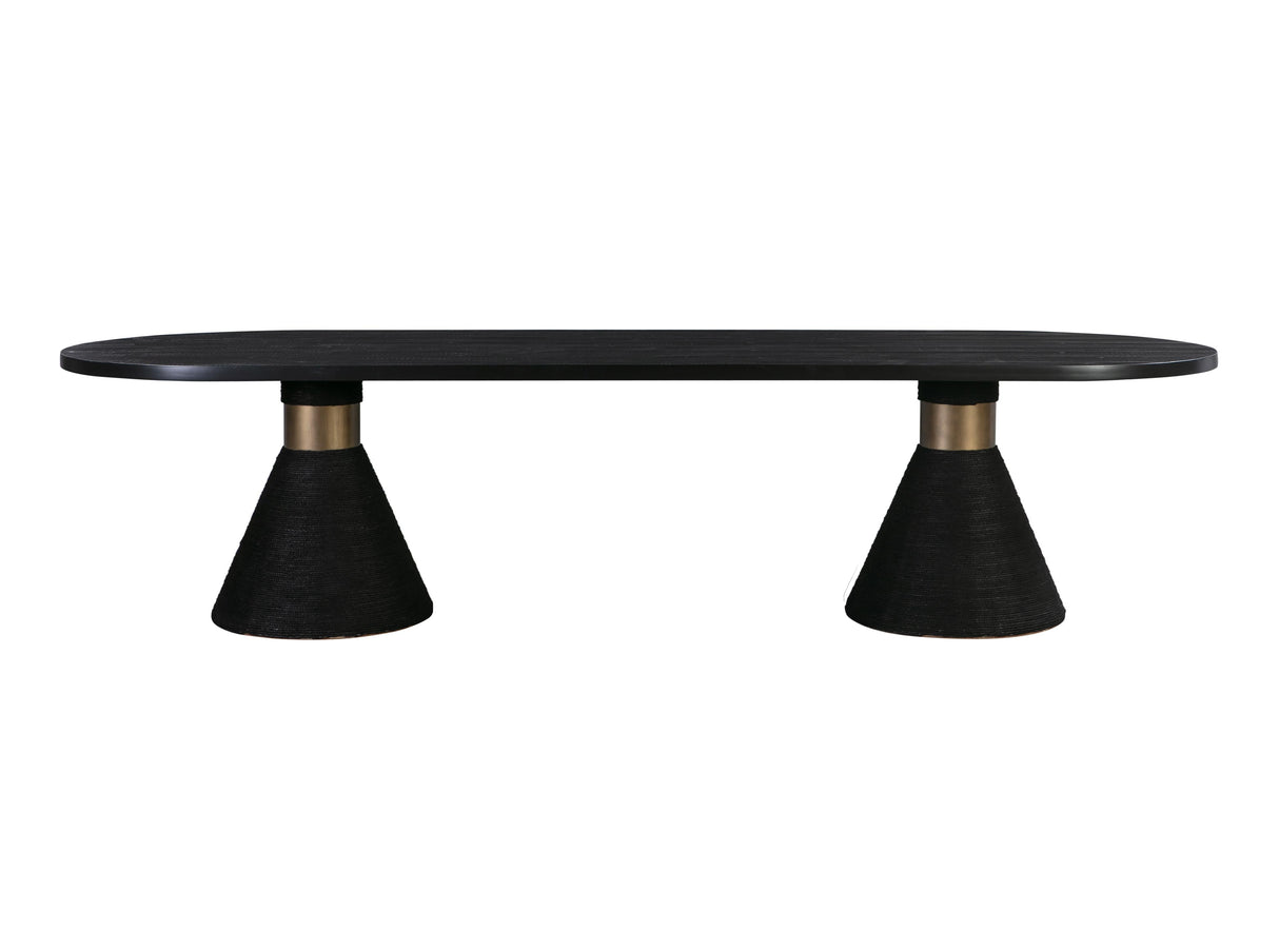 Rishi Rope 120" Oval Dining Table by TOV Furniture at Eve Furniture