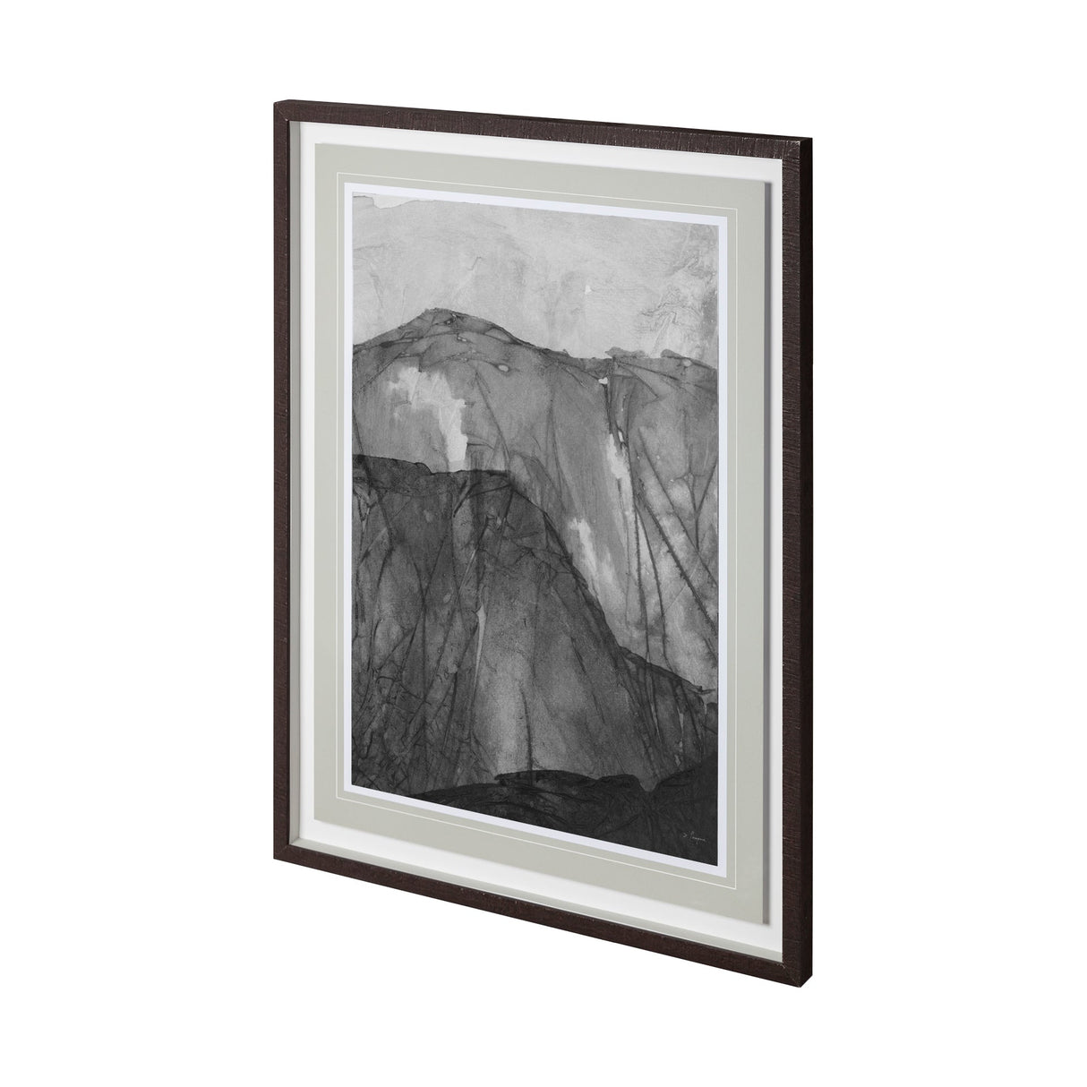 Rising Ridge I by Mercana Studio a Hand Embellished Textured Framed Art Print Matted under Glass by Mercana at Eve Furniture