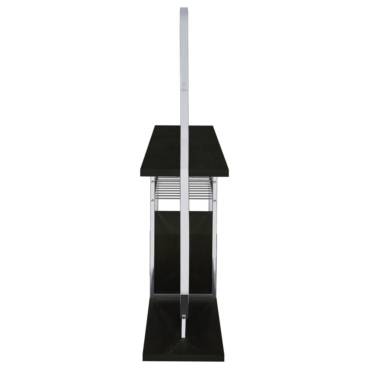Risley Dark Charcoal 2-door Circular LED Home Bar with Wine Storage by Coaster at Eve Furniture