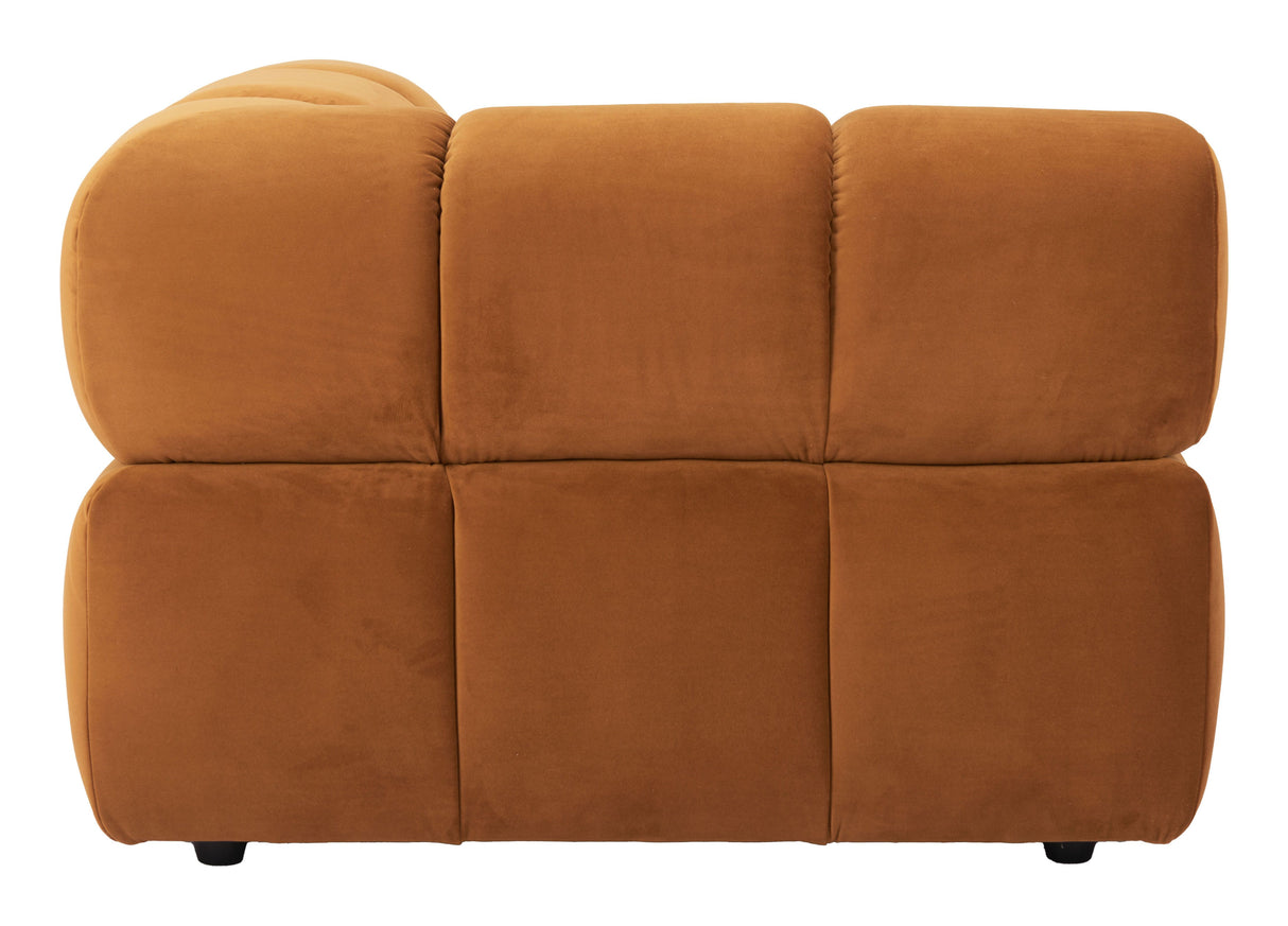 Rist Corner Chair Brown by Zuomod at Eve Furniture