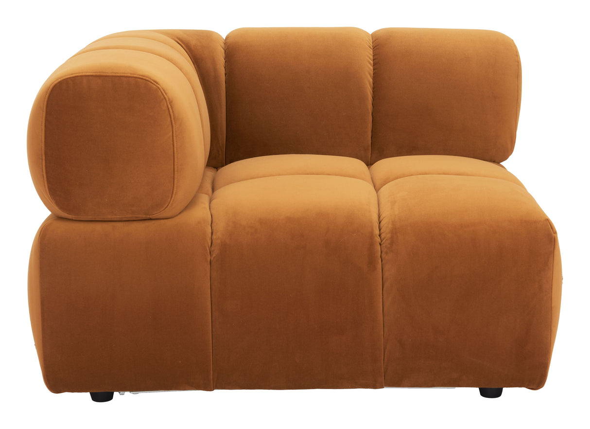 Rist Corner Chair Brown by Zuomod at Eve Furniture