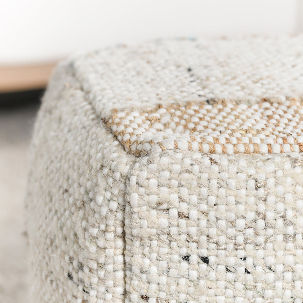 Ritsa Multi 18x18x14 Pouf by Classic Home at Eve Furniture