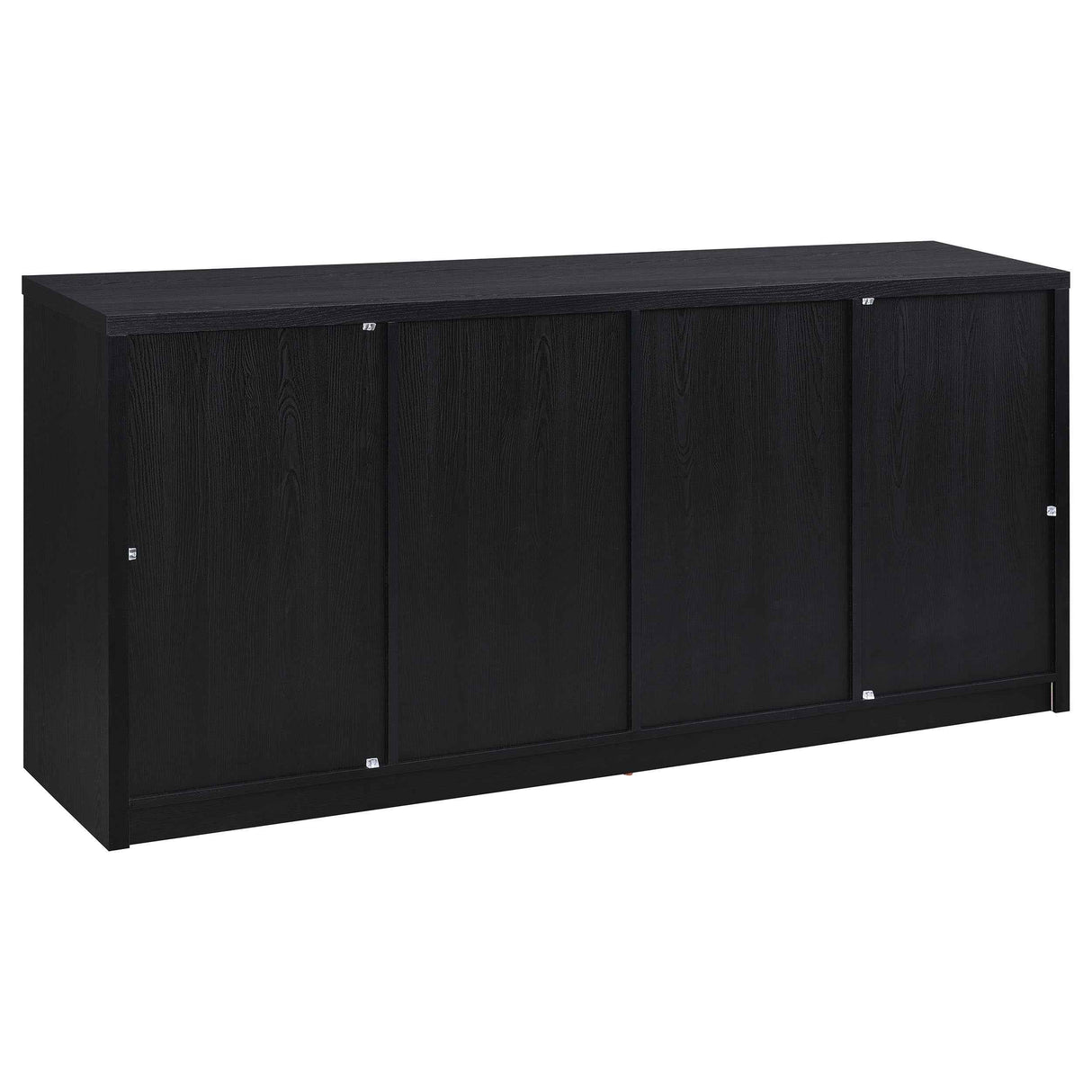 Riva Black 4-door Dining Sideboard Buffet Storage Credenza by Coaster at Eve Furniture