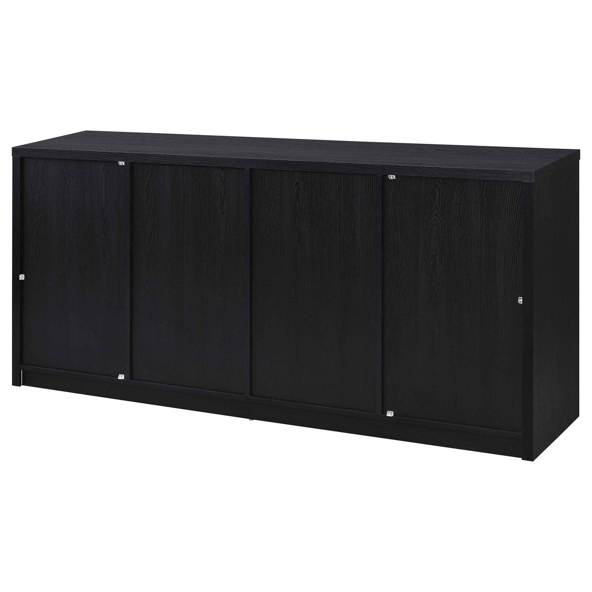 Riva Black 4-door Dining Sideboard Buffet Storage Credenza by Coaster at Eve Furniture
