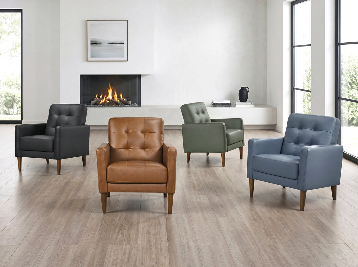 Riva Green Accent Chair by Homelegance at Eve Furniture