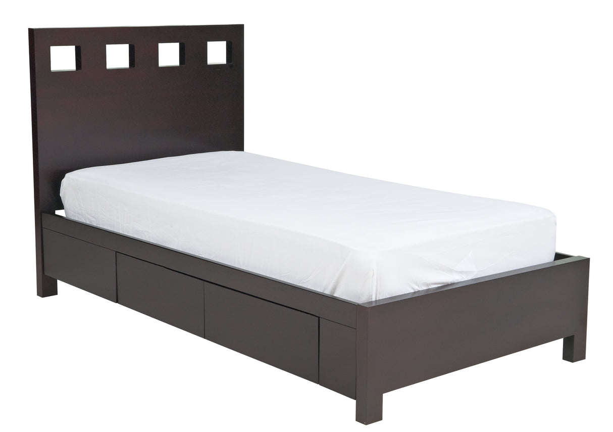 Riva Wood Full Storage Bed in Espresso by Modus Furniture at Eve Furniture