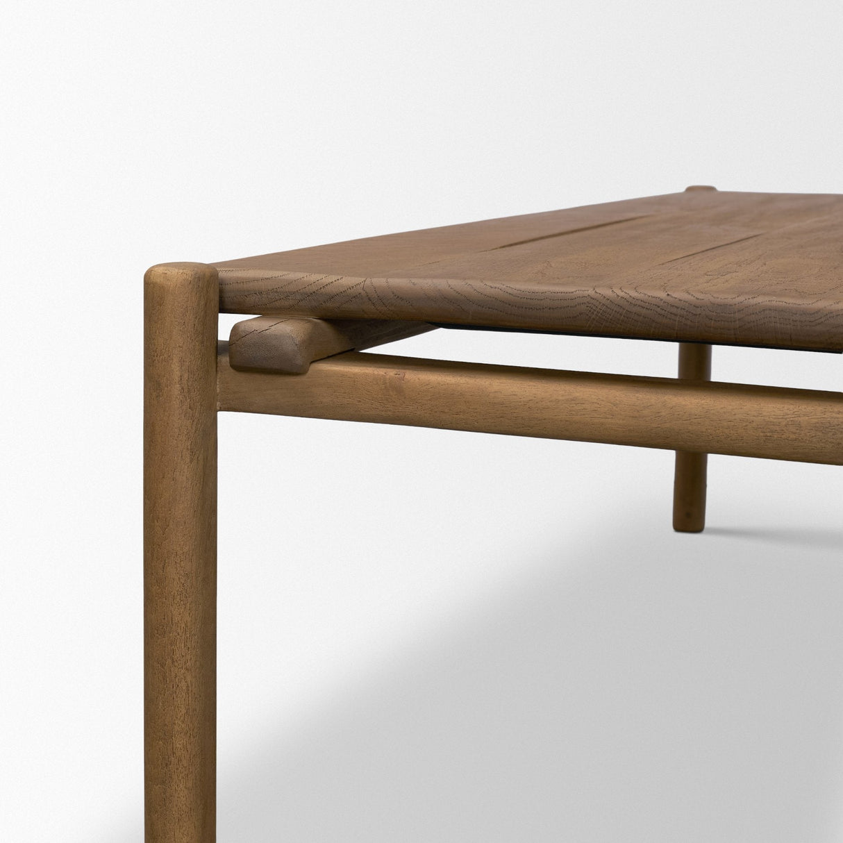 Riven Oak Wood Rectangular Coffee Table by Mercana at Eve Furniture