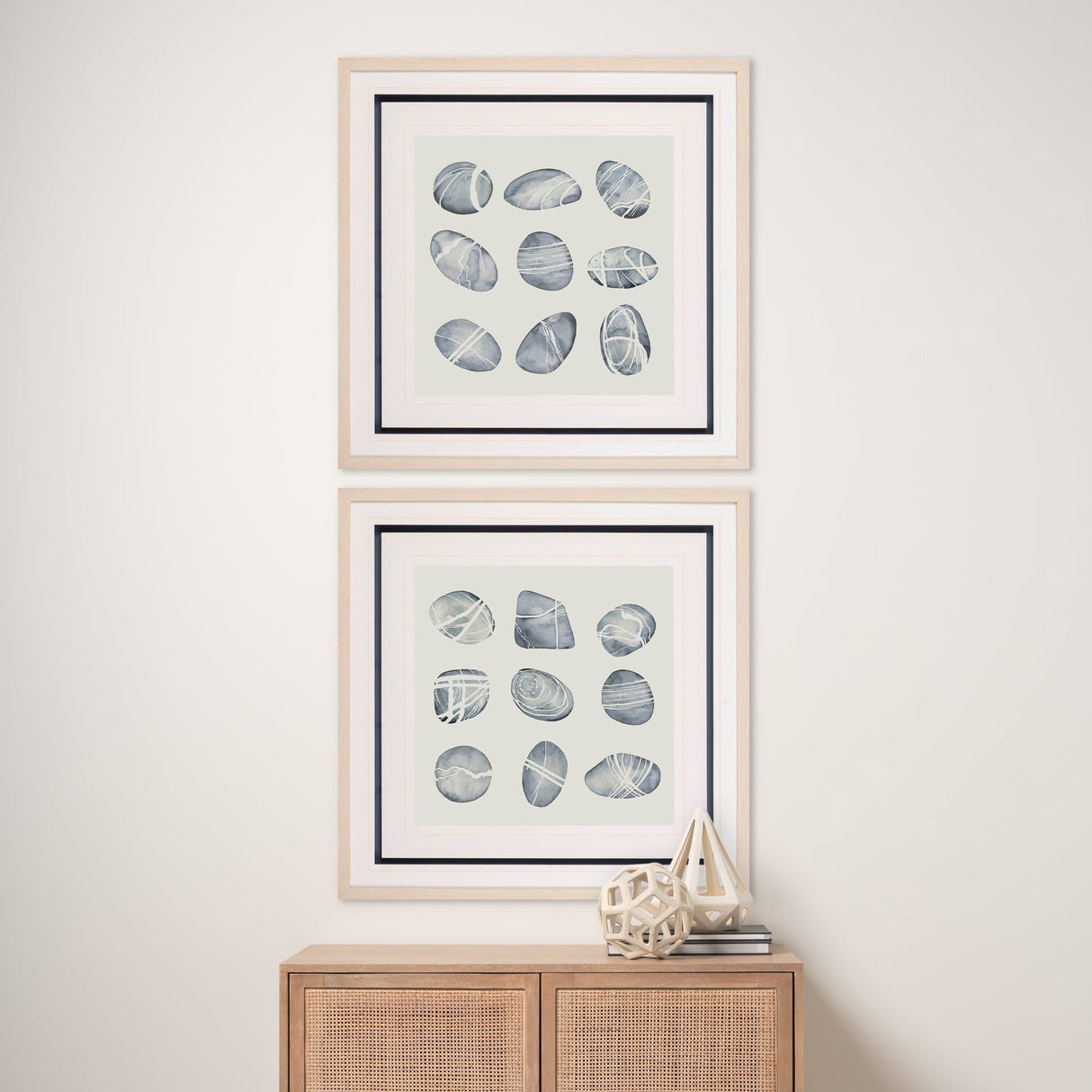 River Worn I by Grace Popp a Framed Art Print Matted under Glass by Mercana at Eve Furniture