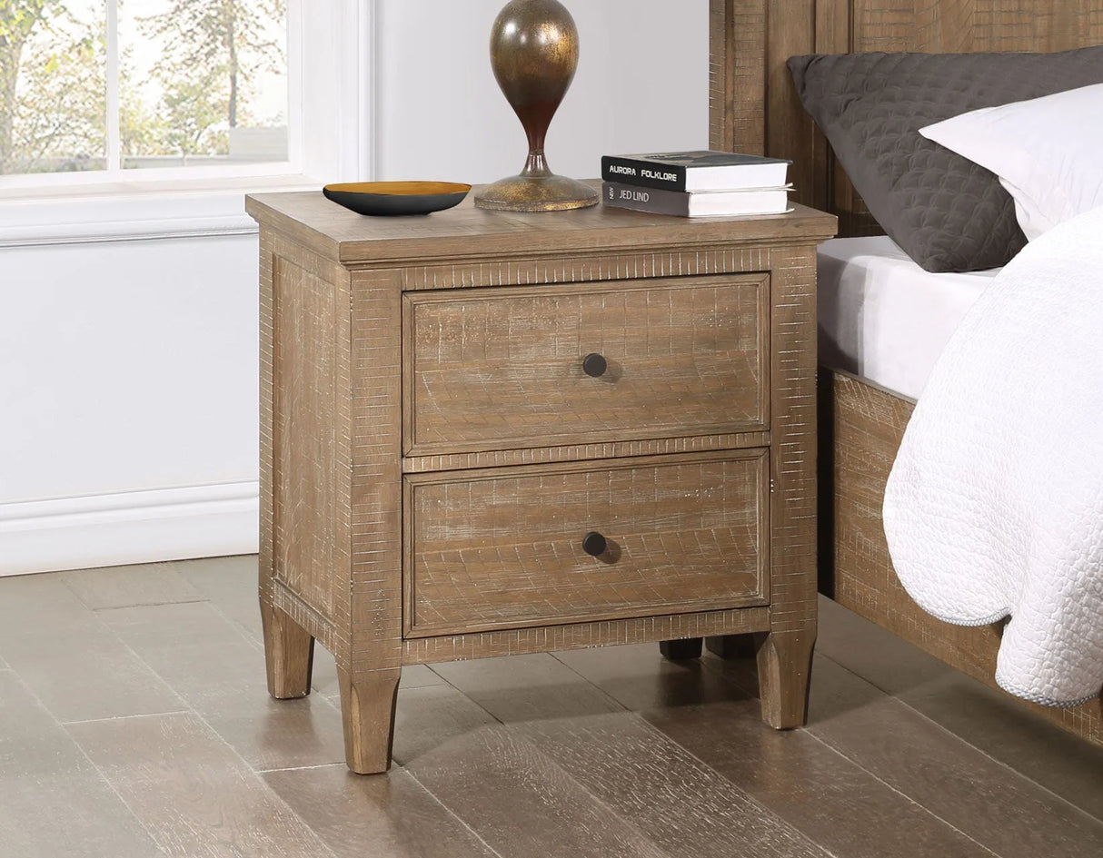 Riverdale Driftwood Storage Platform Bedroom Set by Steve Silver at Eve Furniture