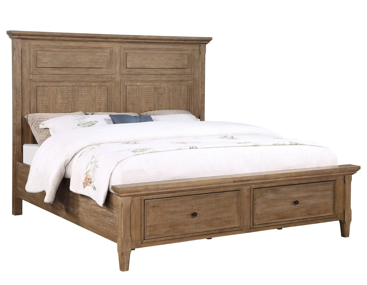 Riverdale Driftwood Storage Platform Bedroom Set by Steve Silver at Eve Furniture