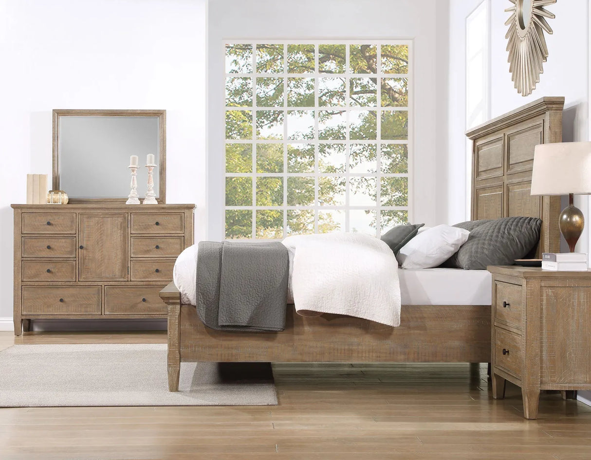 Riverdale Driftwood Storage Platform Bedroom Set by Steve Silver at Eve Furniture