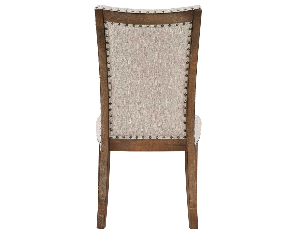 Riverdale Oatmeal/Driftwood Trestle Dining Room Set by Steve Silver at Eve Furniture