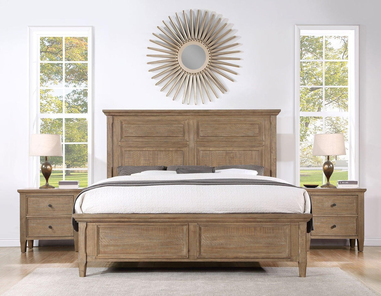 Riverdale Driftwood 4-Piece Queen Panel Bedroom Set by Steve Silver at Eve Furniture