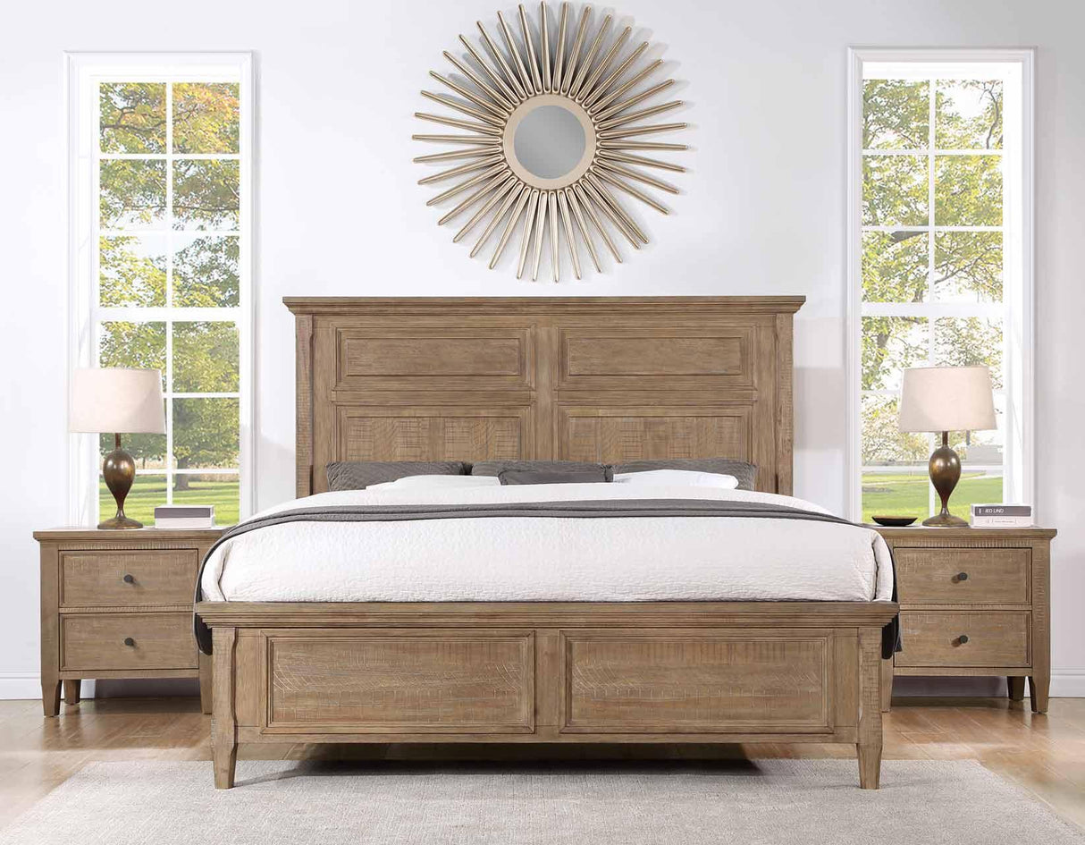 Riverdale Driftwood 4-Piece Queen Panel Bedroom Set by Steve Silver at Eve Furniture