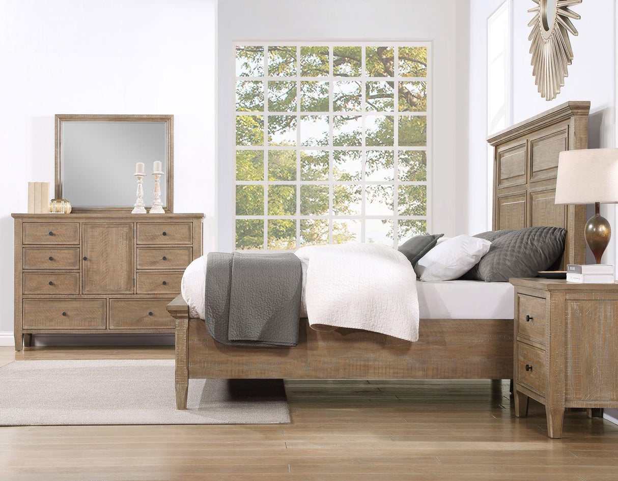 Riverdale Driftwood 4-Piece Queen Storage Platform Bedroom Set by Steve Silver at Eve Furniture