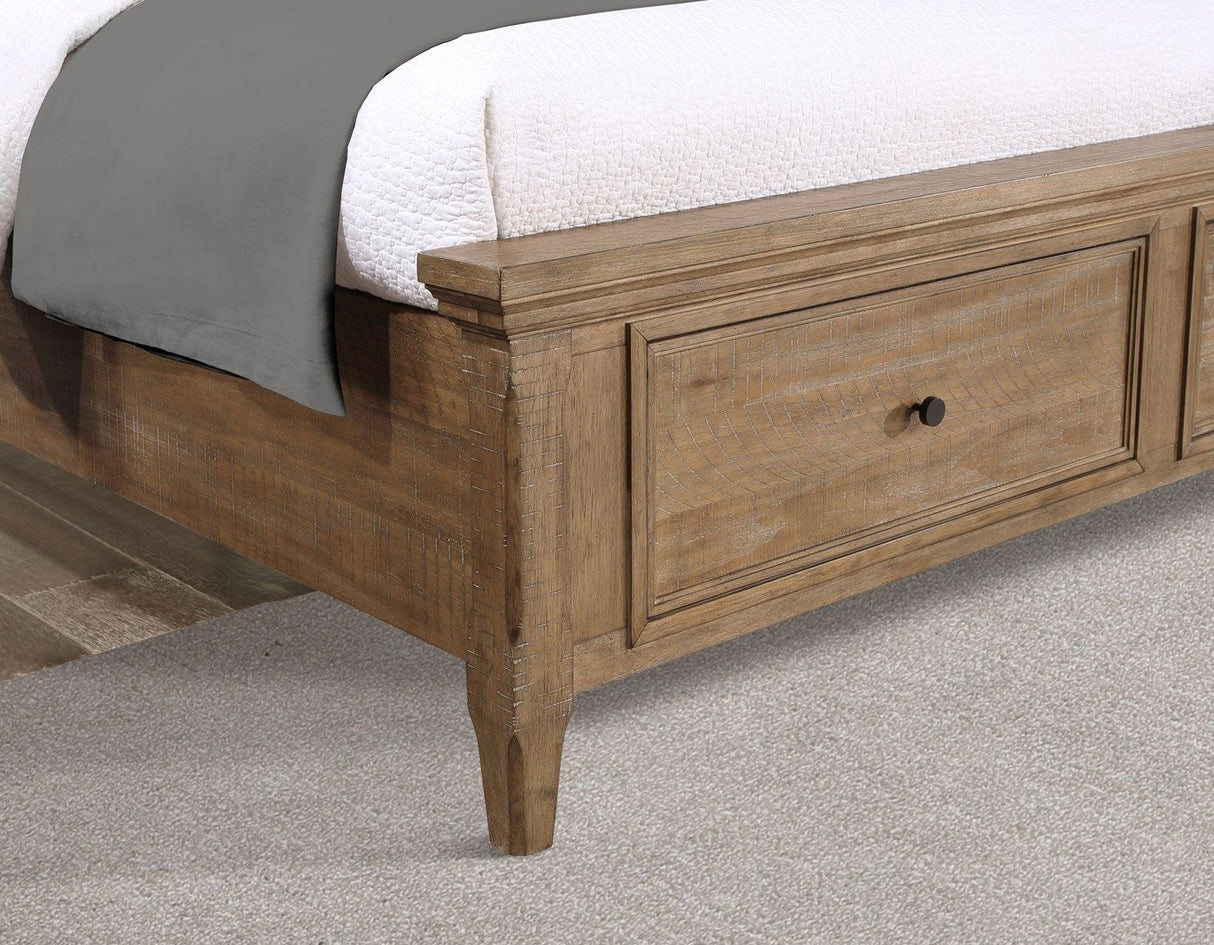 Riverdale Driftwood 4-Piece Queen Storage Platform Bedroom Set by Steve Silver at Eve Furniture