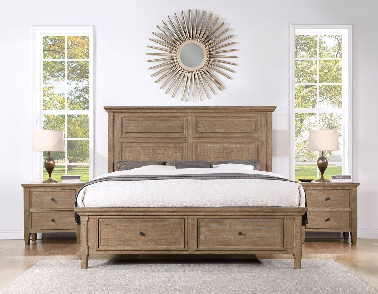 Riverdale Driftwood 4-Piece Queen Storage Platform Bedroom Set by Steve Silver at Eve Furniture