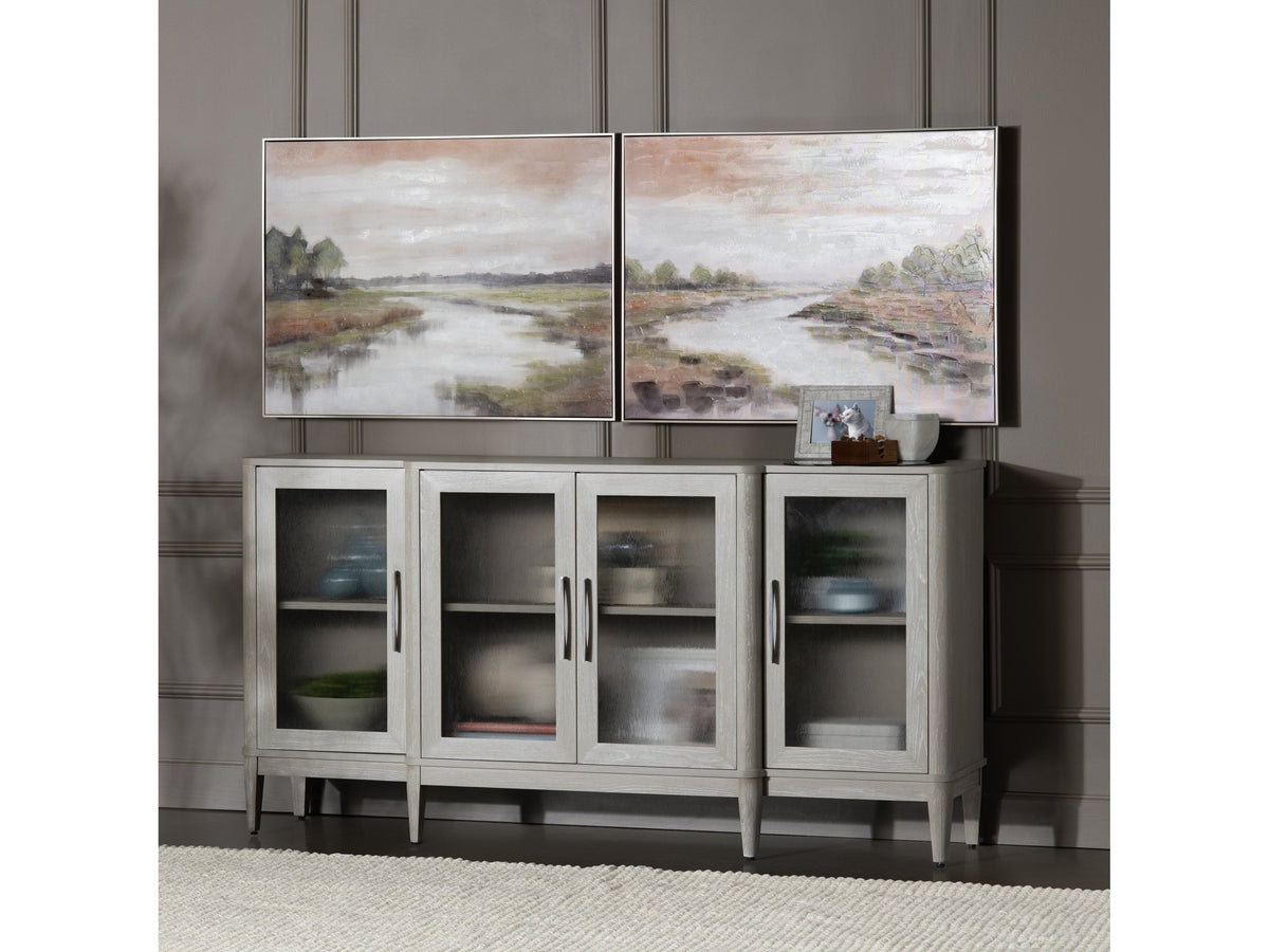 Rivers A Flowing Green/Grey Canvas by Crestview at Eve Furniture