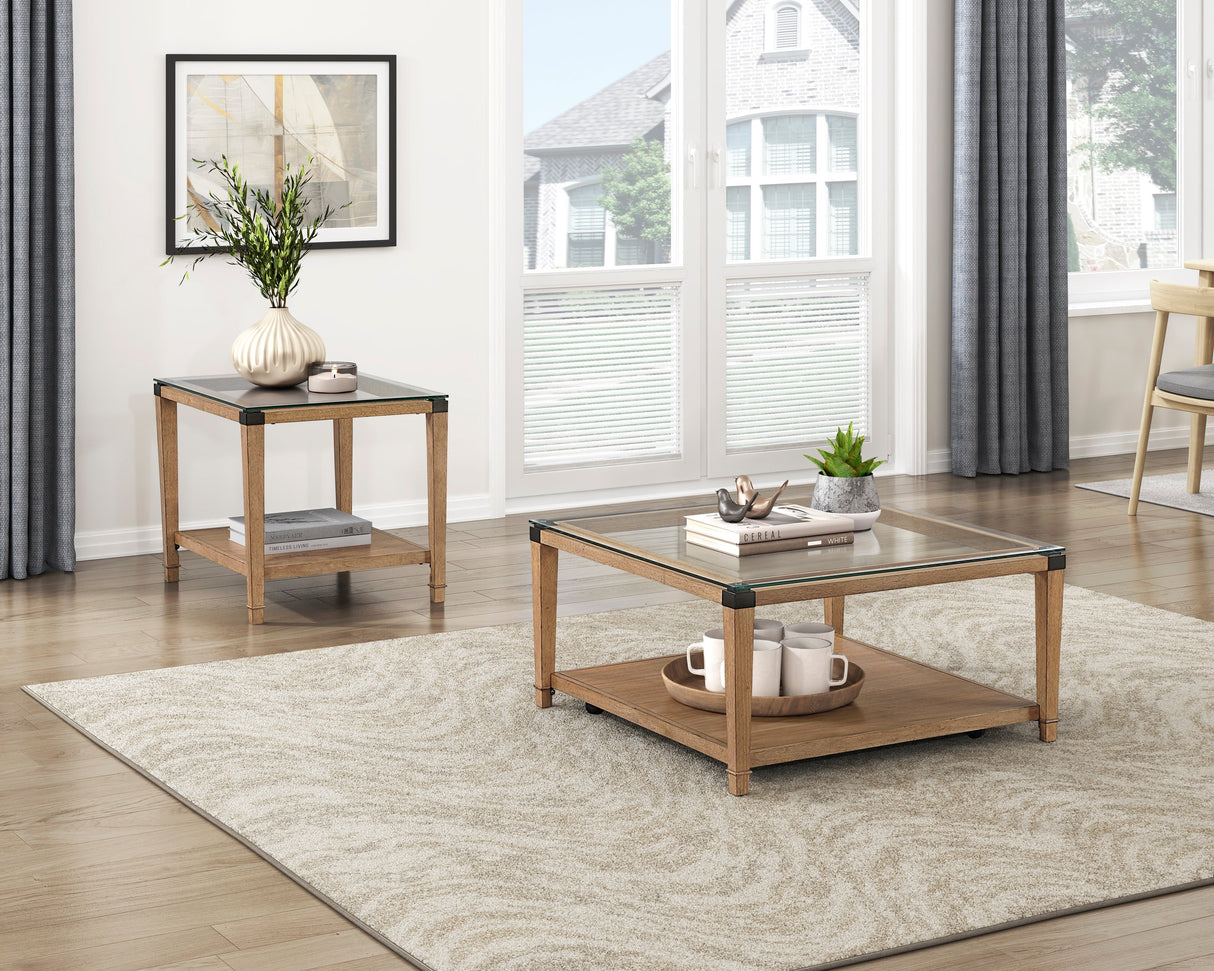 Riverton Brown 2- Piece Occasional Set by Homelegance at Eve Furniture