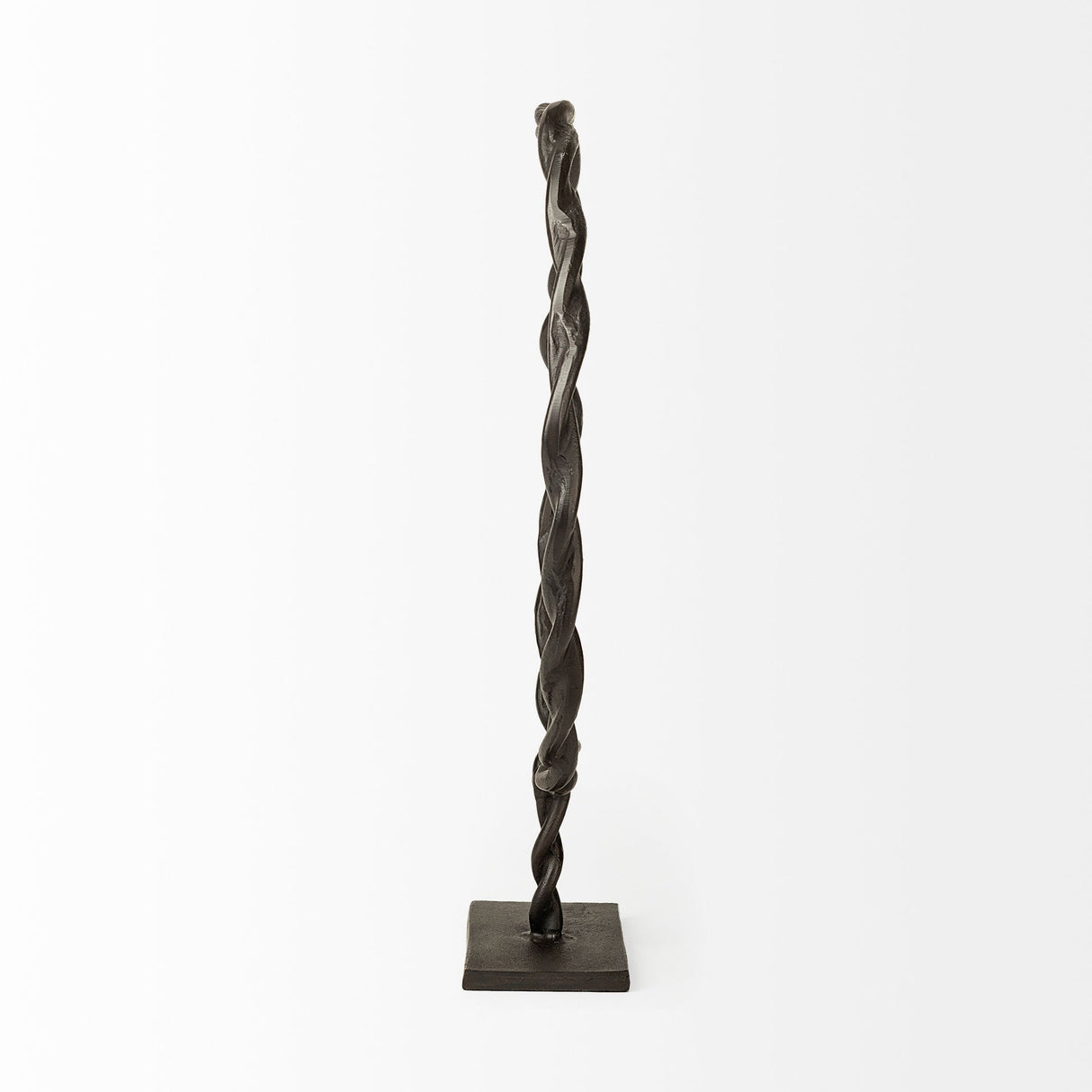 Rizwan (Large) Black Aluminum Braided Circular Object by Mercana at Eve Furniture