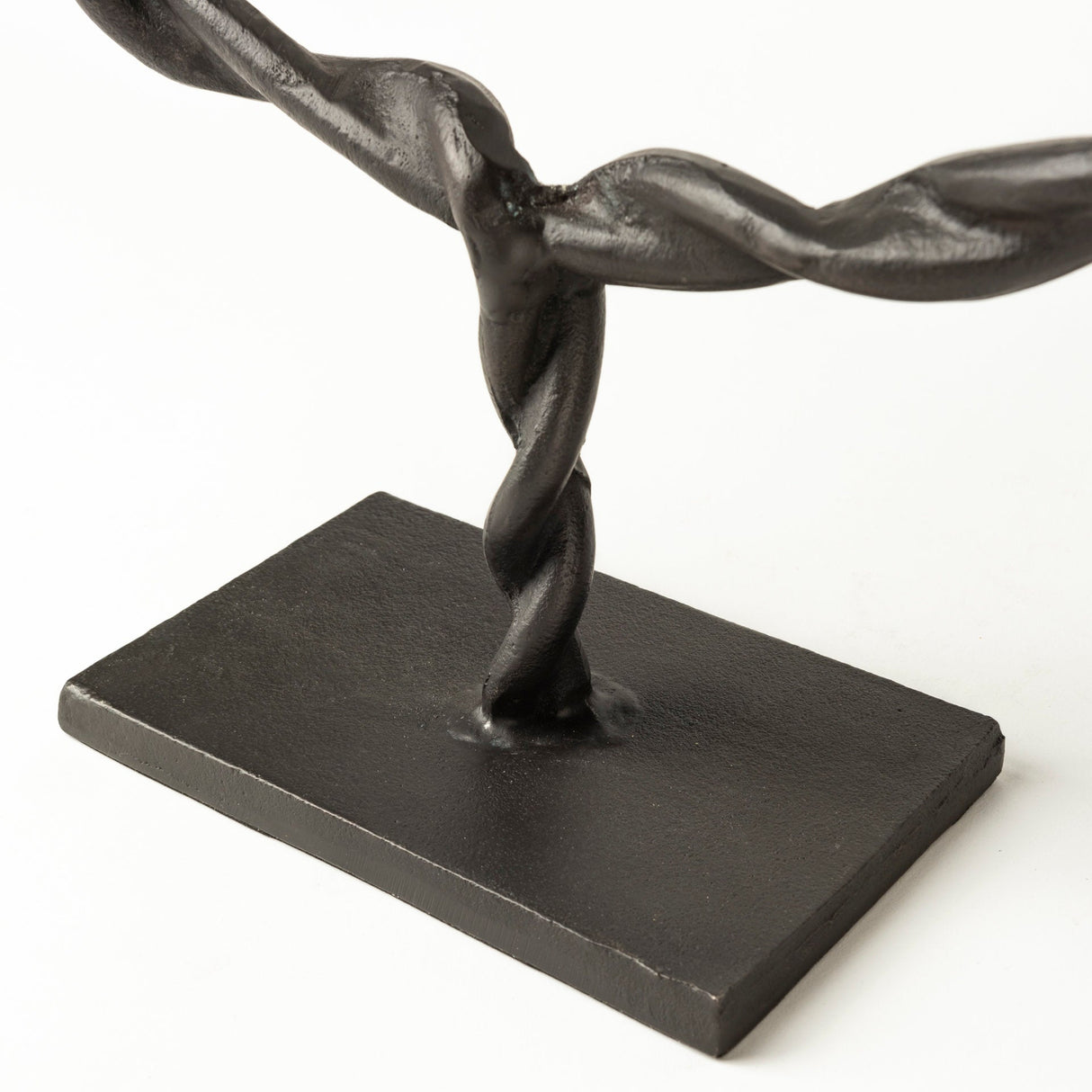 Rizwan (Large) Black Aluminum Braided Circular Object by Mercana at Eve Furniture