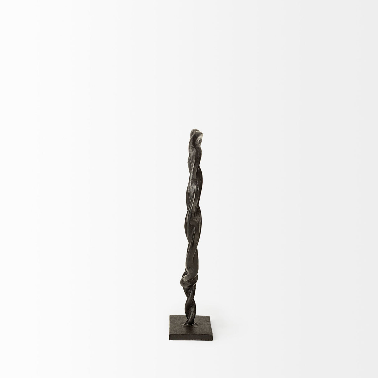Rizwan (Small) Black Aluminum Braided Circular Object by Mercana at Eve Furniture