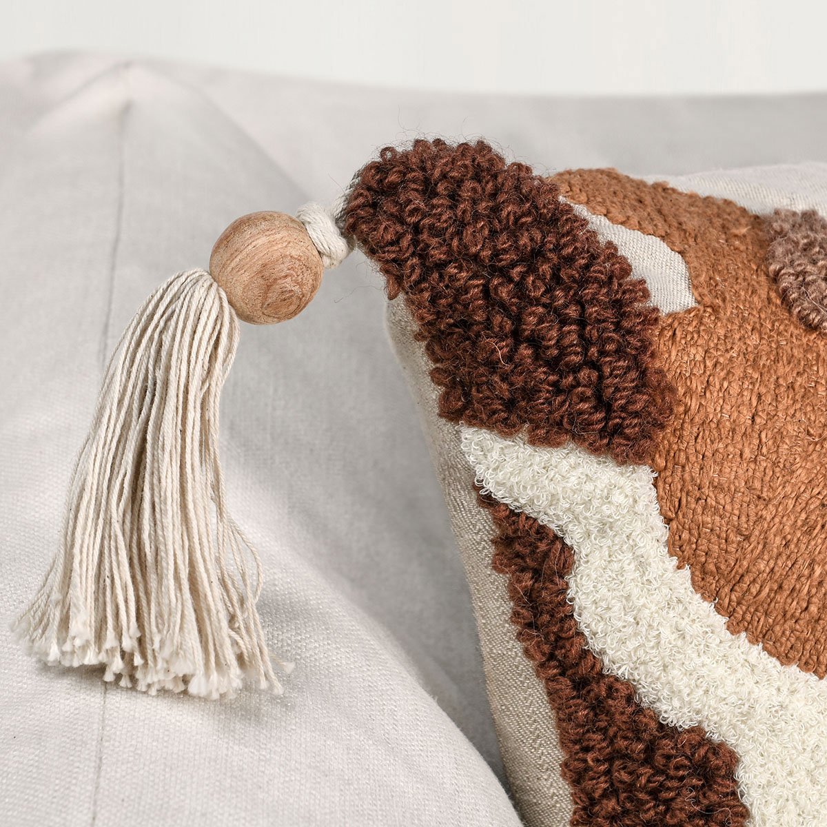 RN Caney Chestnut/Green Multi Throw Pillow (Set of 2) by Classic Home at Eve Furniture