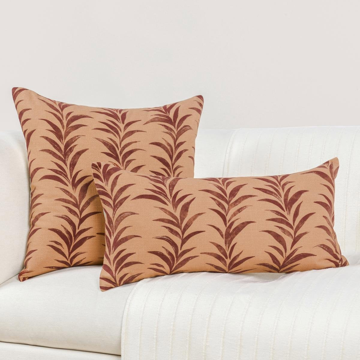 RO Alula Sienna/Burgundy Multiple Sizes Throw Pillow (Set of 2) by Classic Home at Eve Furniture