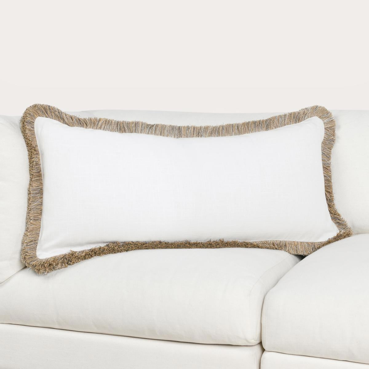 RO Cara Ivory/Natural Multiple Sizes Throw Pillow by Classic Home at Eve Furniture