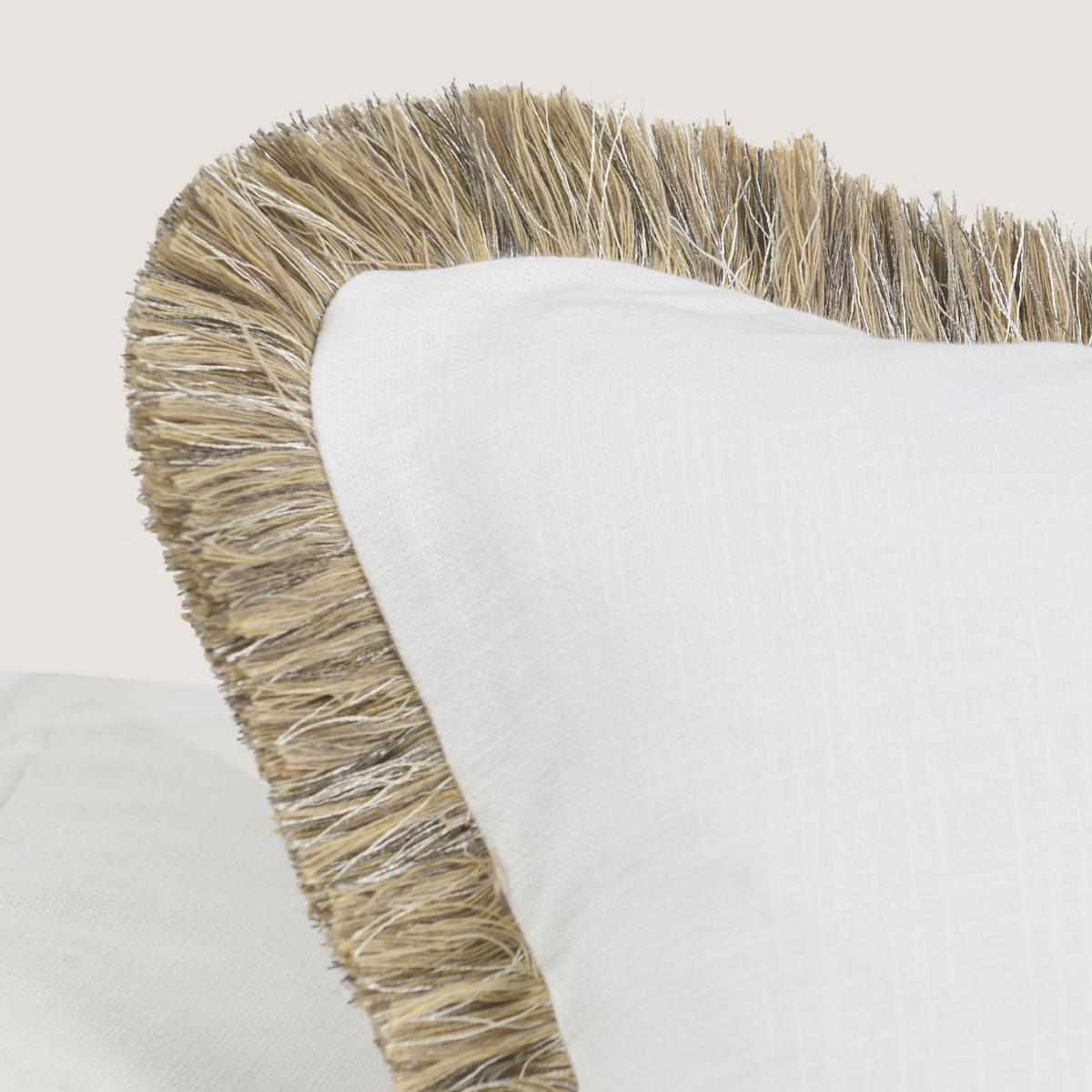 RO Cara Ivory/Natural Multiple Sizes Throw Pillow (Set of 2) by Classic Home at Eve Furniture