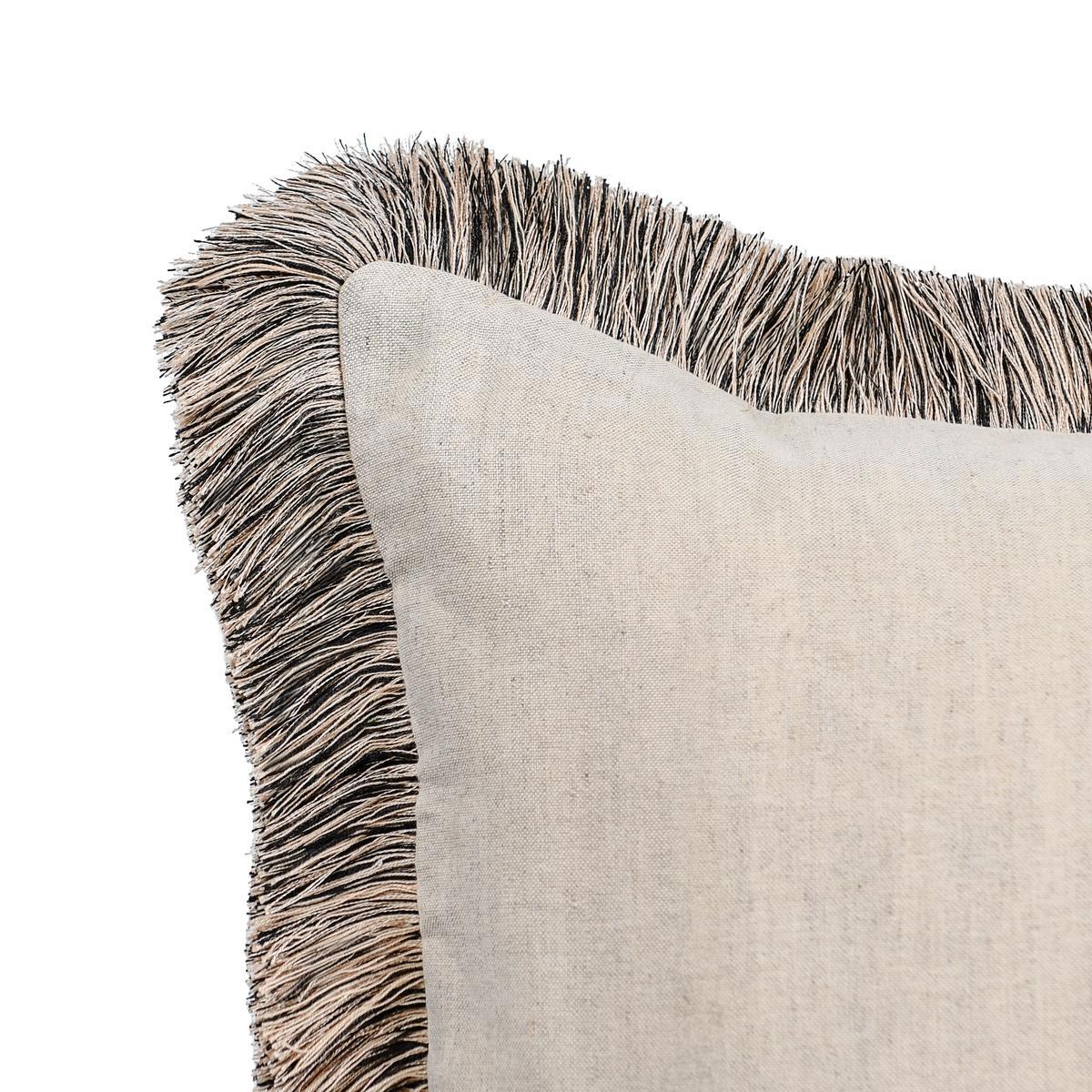 RO Nola Natural/Black Multiple Sizes Throw Pillow (Set of 2) by Classic Home at Eve Furniture