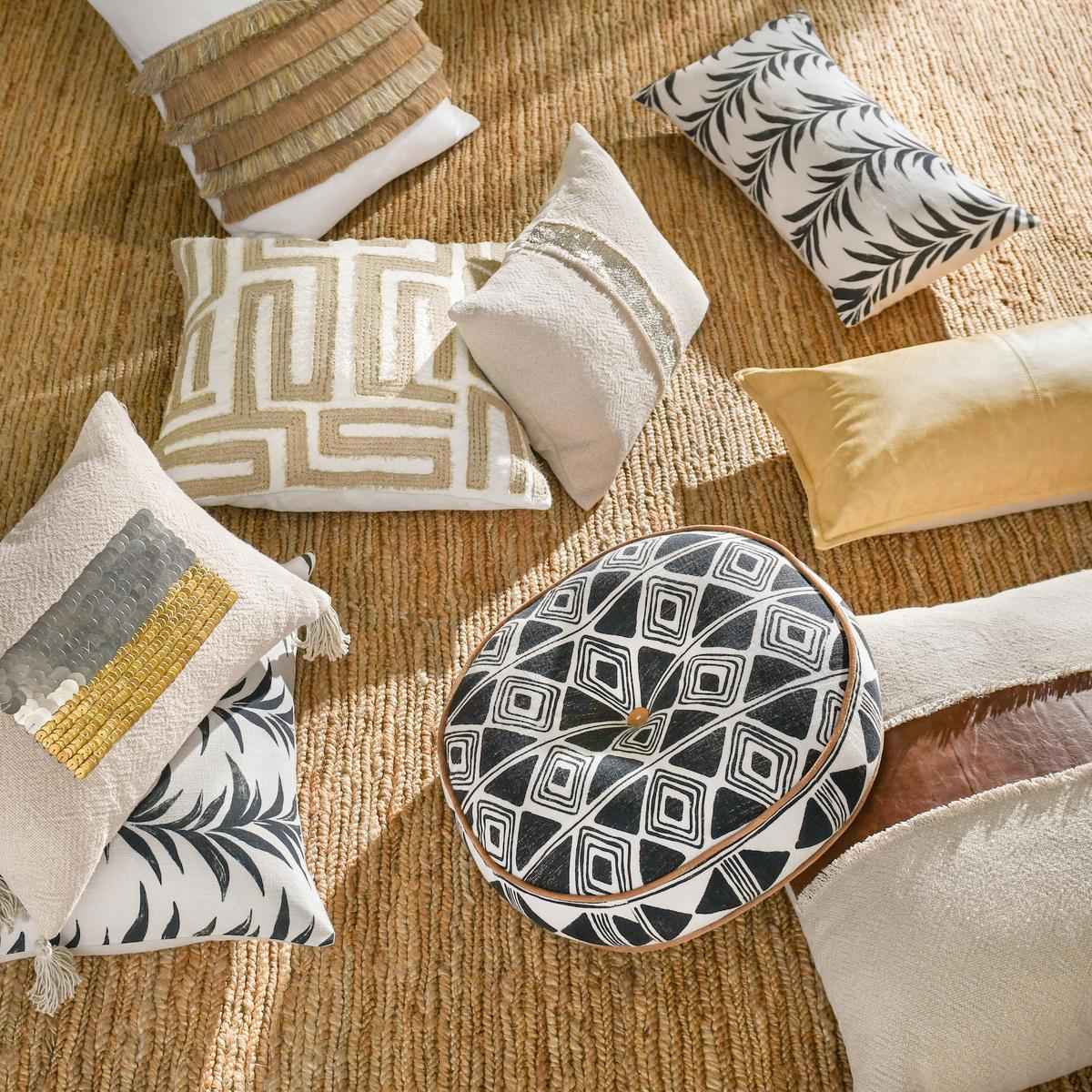 RO Nubia Black/White Multiple Sizes Cushion by Classic Home at Eve Furniture