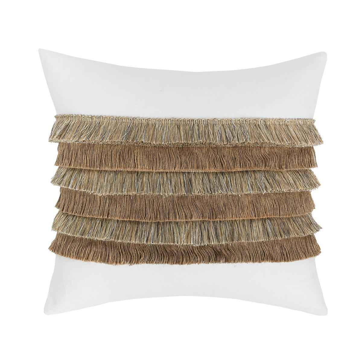 RO Safi Ivory/Natural 22x22 Throw Pillow (Set of 2) by Classic Home at Eve Furniture