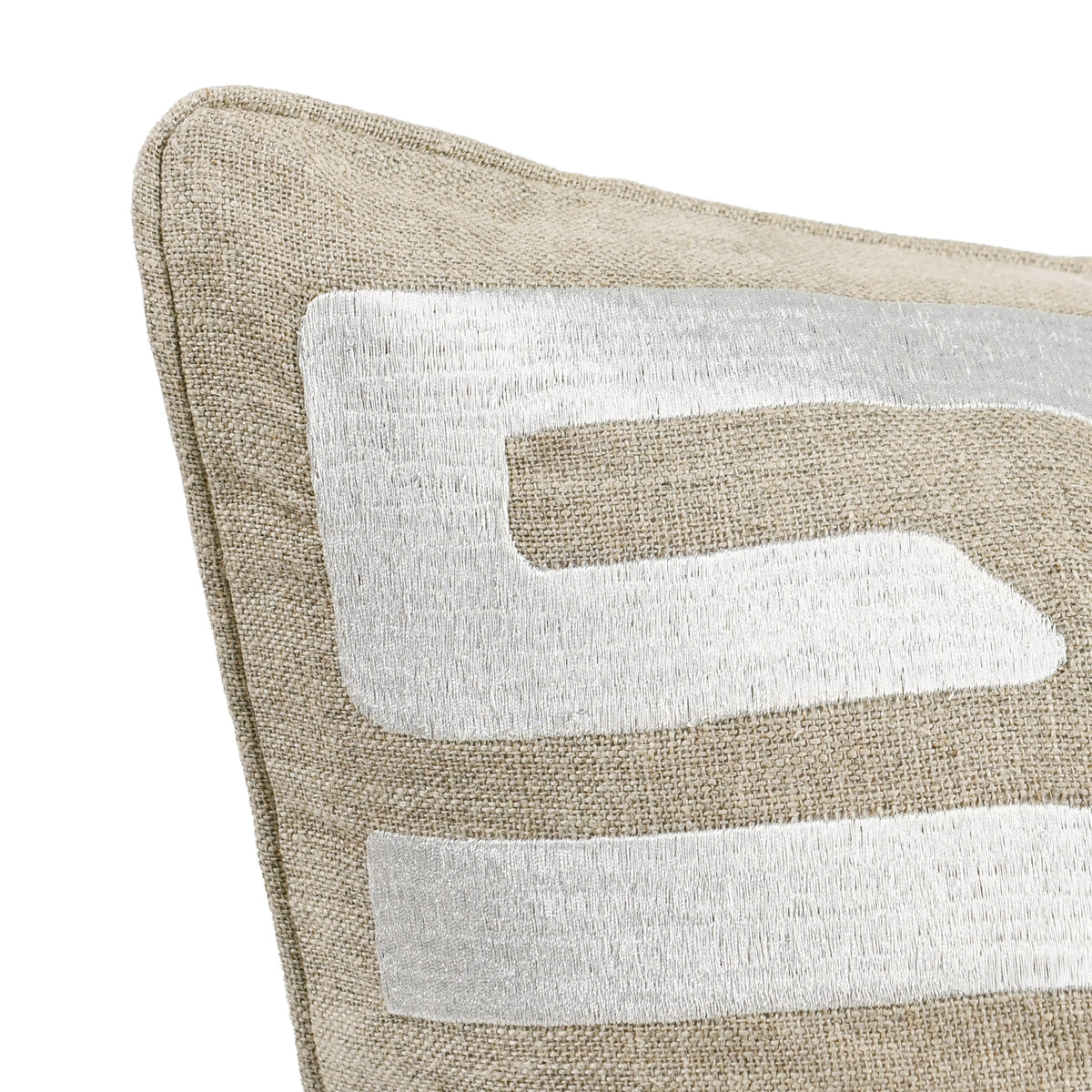 RO Zelo Tan/Silver 22x22 Throw Pillow (Set of 2) by Classic Home at Eve Furniture