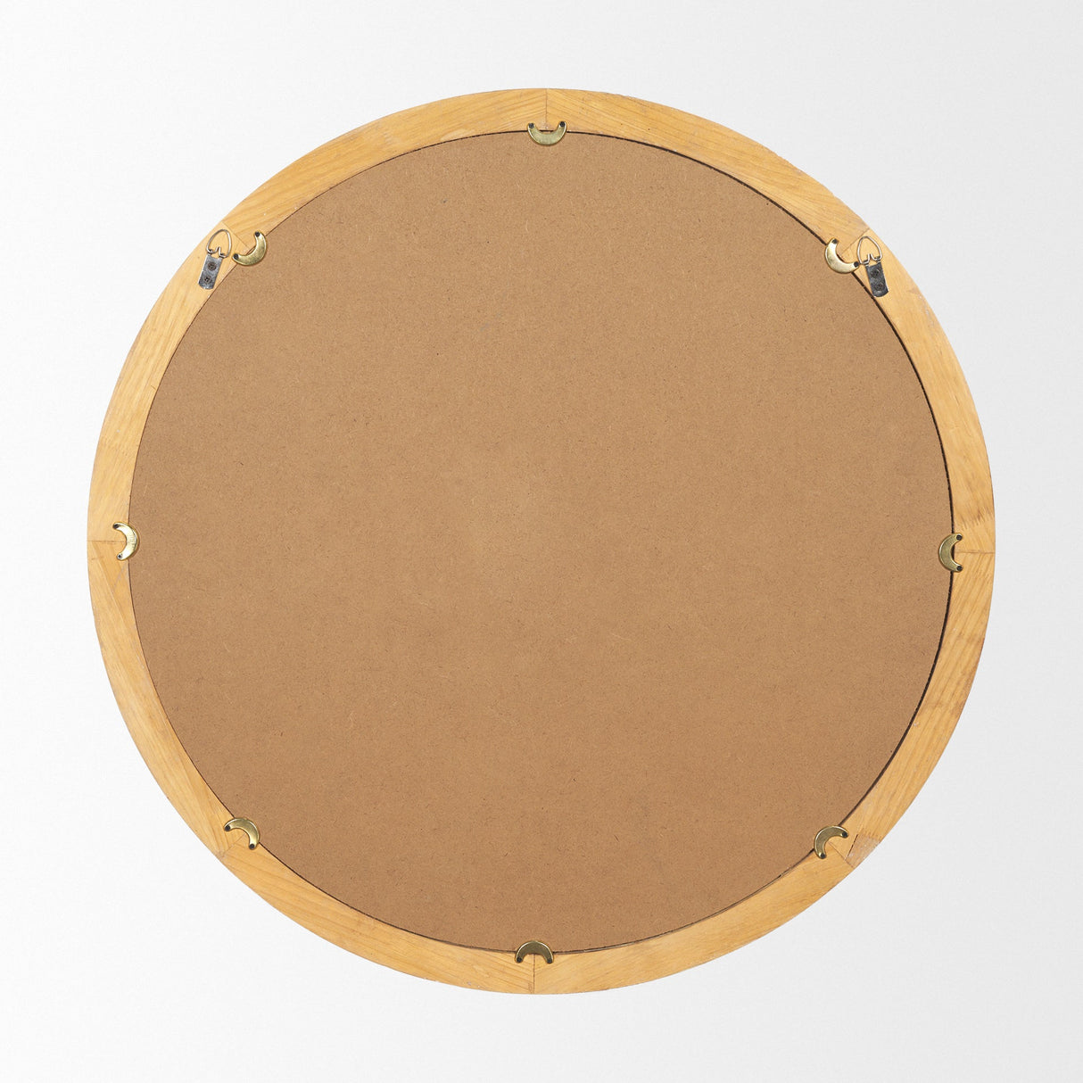 Roan Light Brown Wood Beaded Wall Mirror by Mercana at Eve Furniture