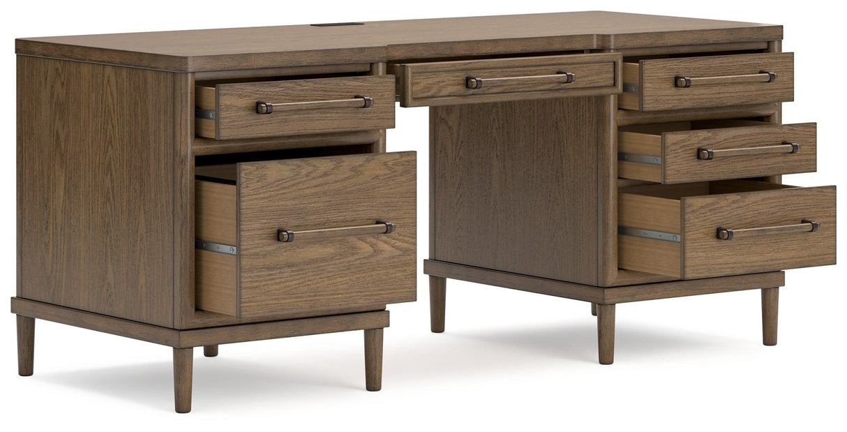 Roanhowe Brown 68" Home Office Desk by Ashley at Eve Furniture