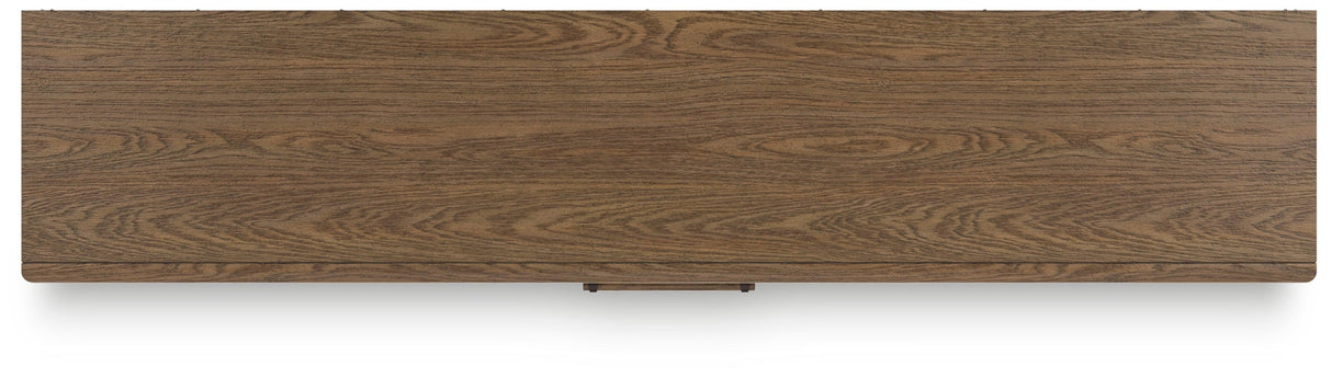 Roanhowe Brown 85" TV Stand by Ashley at Eve Furniture