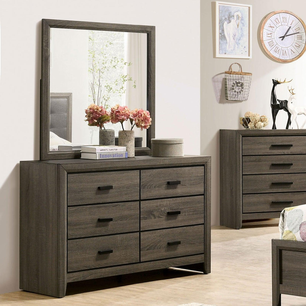 Roanne Gray Dresser by Furniture of America at Eve Furniture