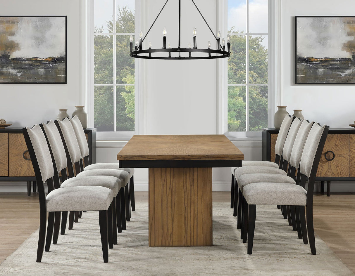 Roatan Toffee/Black Dining Room Set by Steve Silver at Eve Furniture