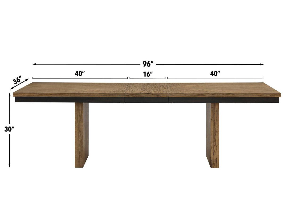 Roatan 80-96″ Table with 16″ Leaf by Steve Silver at Eve Furniture