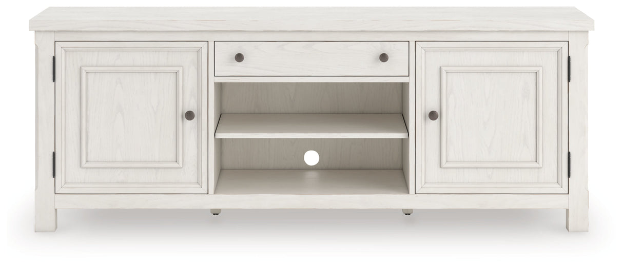 Robbinsdale Antique White 72" TV Stand by Ashley at Eve Furniture
