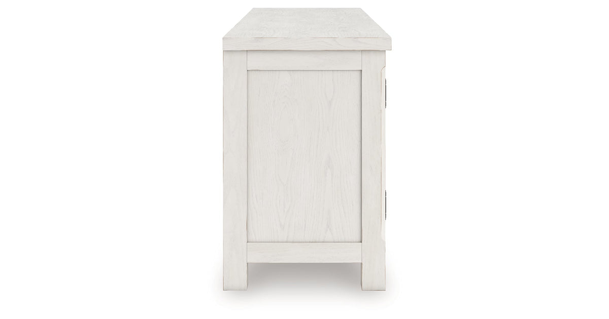 Robbinsdale Antique White 72" TV Stand by Ashley at Eve Furniture