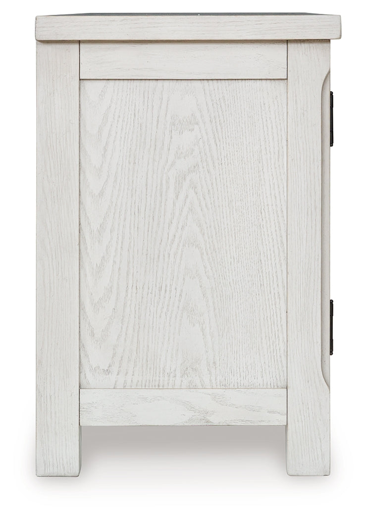 Robbinsdale Antique White 72" TV Stand by Ashley at Eve Furniture