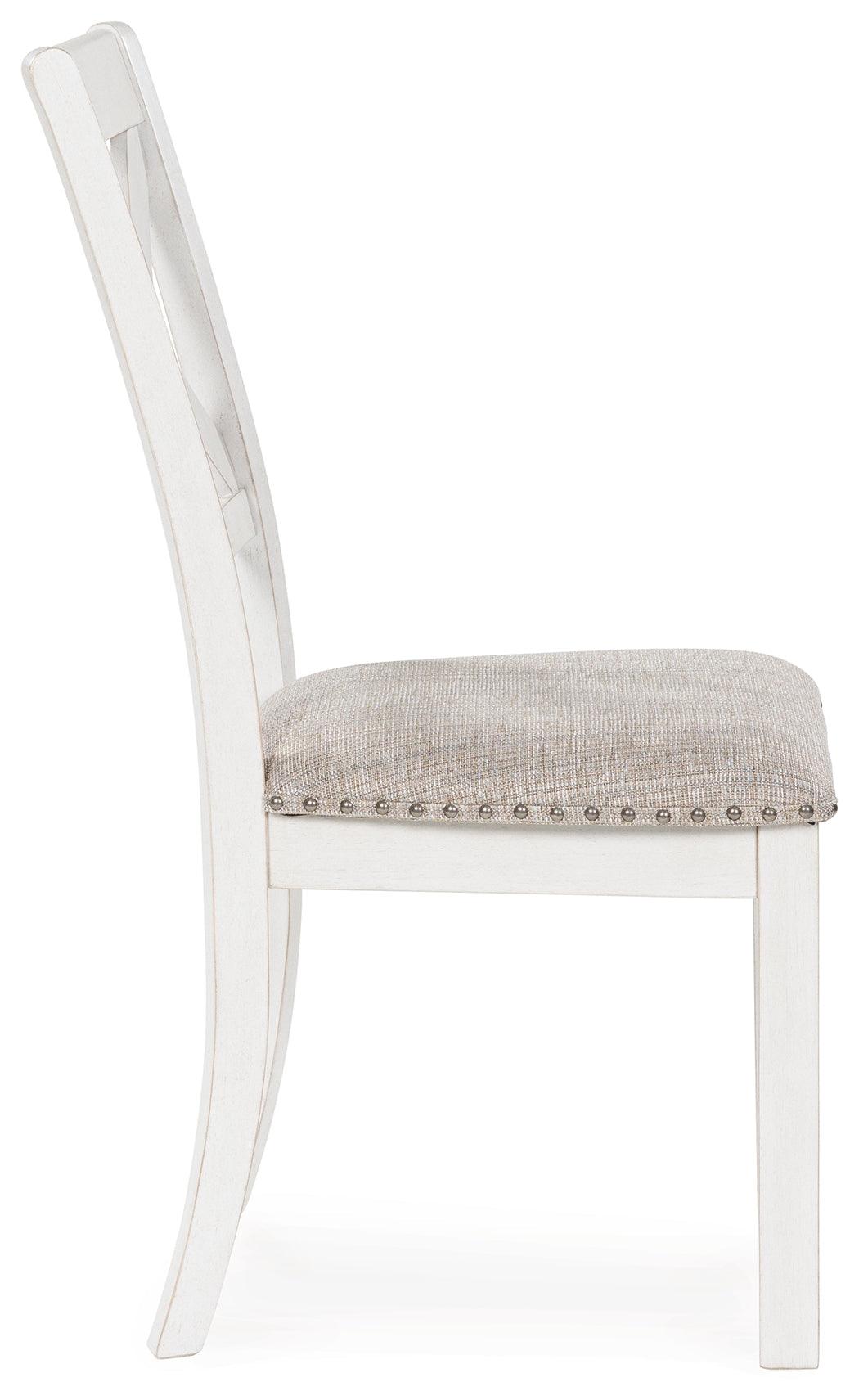 Robbinsdale Antique White Dining Chair, Set of 2 by Ashley at Eve Furniture
