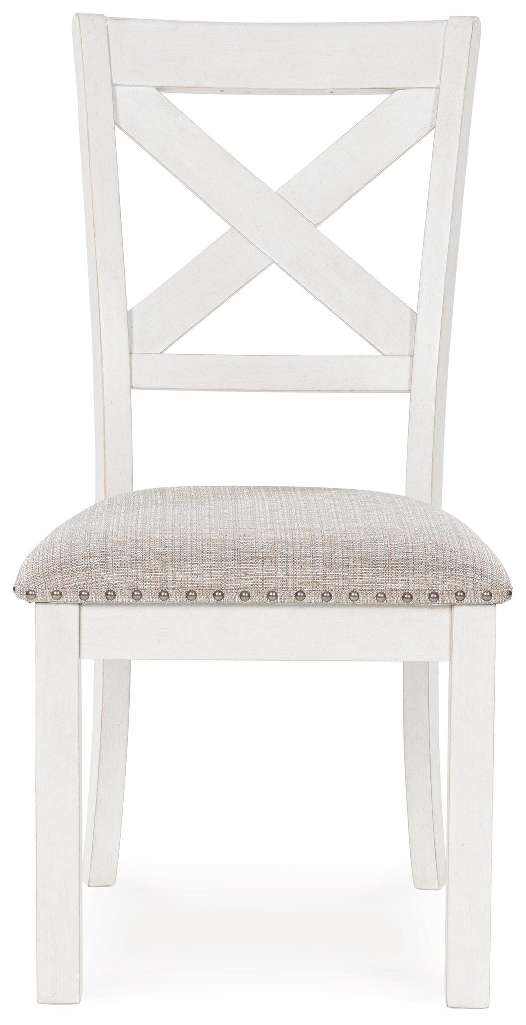 Robbinsdale Antique White Dining Chair, Set of 2 by Ashley at Eve Furniture