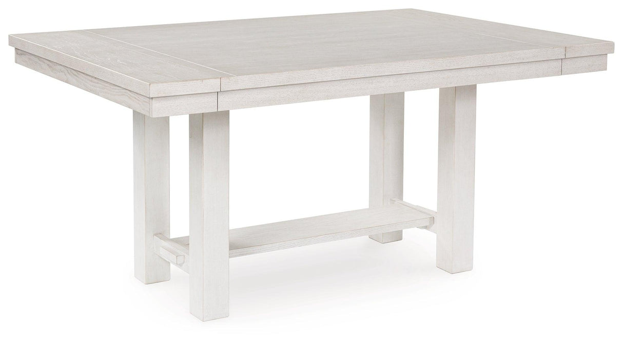 Robbinsdale Antique White Dining Extension Table by Ashley at Eve Furniture