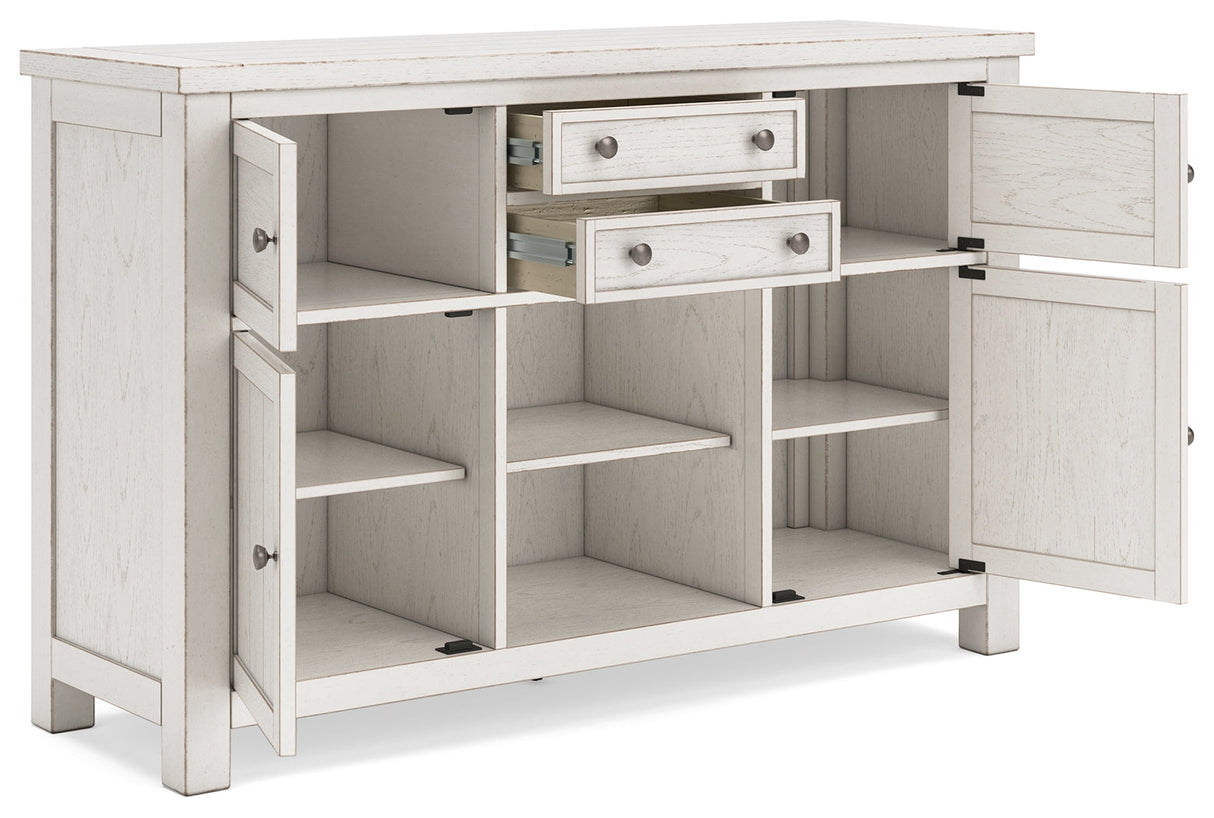 Robbinsdale Antique White Dining Server by Ashley at Eve Furniture